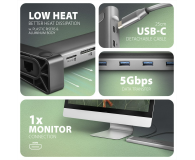 Axagon HMC-10HLS USB-C 5Gbps LONGER 9in1 hub - 1485450 - zdjęcie 7